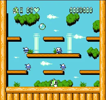 Bubble Bobble Part 2 (USA) screen shot game playing